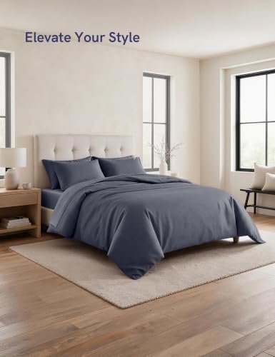 YnM Exclusive Cotton Duvet Cover for Weighted Blankets with 16 Strings