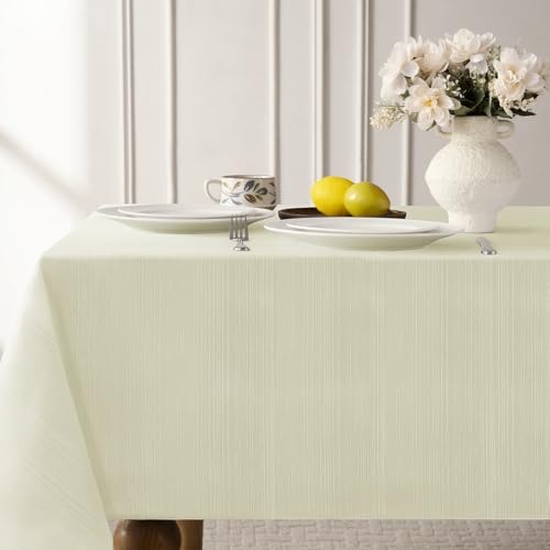 Softalker Jacquard Rectangle Tablecloth - Geometric Line Damask Table
