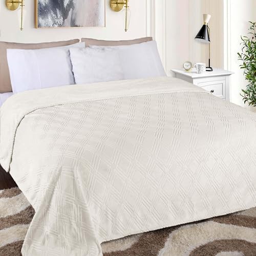 Fleece Diamond Fluffy Blanket, Decorative Blankets for Bedroom, Sofa