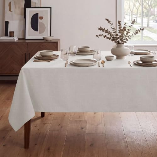 H.VERSAILTEX Linen Textured Table Cloths 54 x 108 Inch Premium Solid