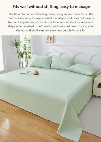 100% Cotton Coarse Fabric Flat Sheet Twin Full Queen King Cal King