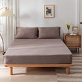 DONEUS King Fitted Sheet Fits Up to 15" Deep Pocket, Solid Brown