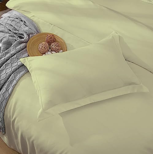 Ivory Solid Duvet Cover Set Twin/Twin XL Size 68x90 Egyptian Cotton