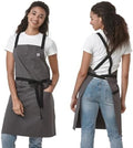 Cotton Cross Back Apron for Women with Pockets 4106JC