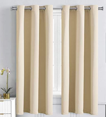 WPM Triple Weave Blackout Curtain Room Darkening 2 Panels/Drapes for