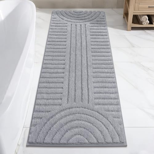 SHACOS Super Soft Bathroom Runner Rugs 24"x60" Non Slip Boho Bath Rugs