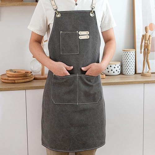 Canvas Chefs Apron With Adjust Fit For Chefs Bakers Experts Restaurant