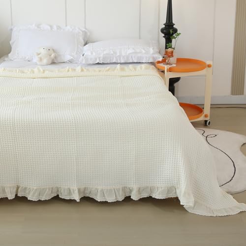 Bedding Smoke Gray 100% Cotton Blanket [Queen Size - 90x90 Inch]