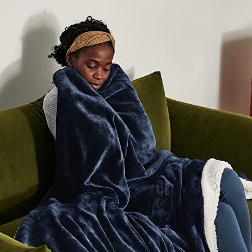 Bedsure GentleSoft Sherpa Fleece Blankets King Size for Bed