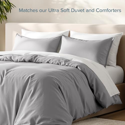 Bare Home Pillow Sham Covers 1800 Ultra-Soft Set