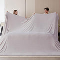 Oversized King Fleece Blanket 120x120 Inches, Seamless Soft Cozy 3D