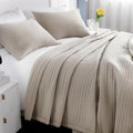 XL King Quilt Set 108 x 98 in, Lightweight, Oatmeal