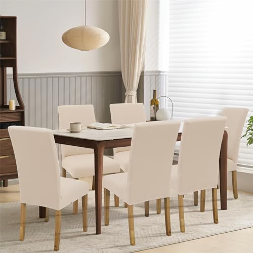Stretch Chair Covers Set of 4 for Dining Room, 4 Pack Washable Kitchen
