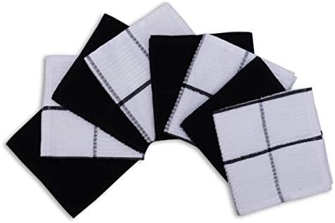 AMOUR INFINI Cotton Kitchen Dish Cloths Set of 8, 100% Terry Cotton