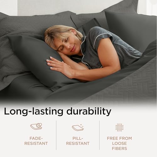 Threadmill 800 Thread Count Cotton King Sheet Set, Sateen, Solid, Dark