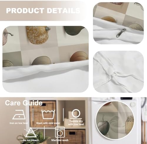 Abstract Gourds Apple Cores Grain Sheaves 100% Cotton Duvet Cover Set