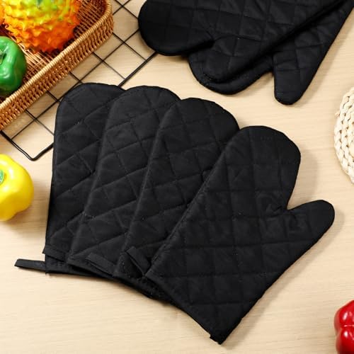 Geyoga Oven Mitts Heat Resistant Kitchen Long Oven Gloves Mitts Thick