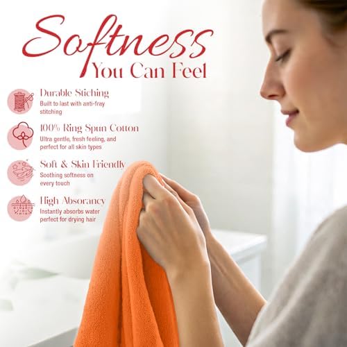 RIVERSIDE 60-Pack Cotton Washcloths – Soft & Absorbent Face Towels