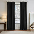 PONY DANCE Black Out Curtains 96 inch Long, 52 Inch Wide, 2 Panels