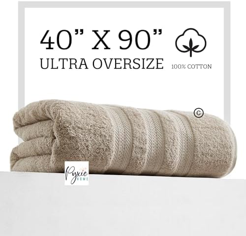 Plus Size - Extra Large Bath Towel - Ultra Oversize Bath Sheet - 100%