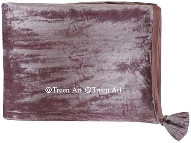 Treen Art Taupe 50" x 60" Rayon Velvet Throw Blanket for Couch Sofa &