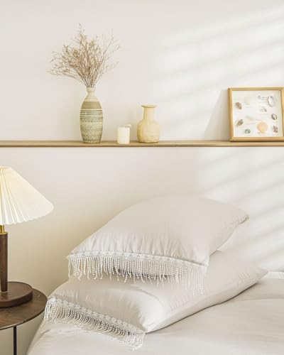 INFLAG Boho Duvet Cover, 100% Cotton Bohemian Tassel Comforter Cover