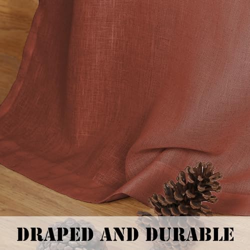 H.VERSAILTEX Linen Curtains Elegant Natural Linen Blended Curtains