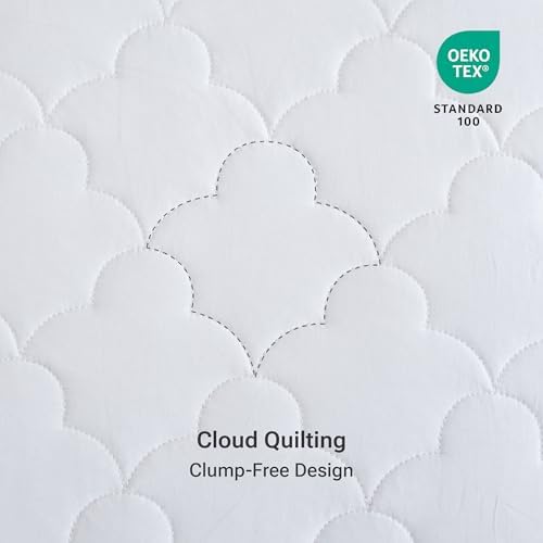 Sleep Philosophy Queen Size Mattress Pad, 100% Cotton Mattress