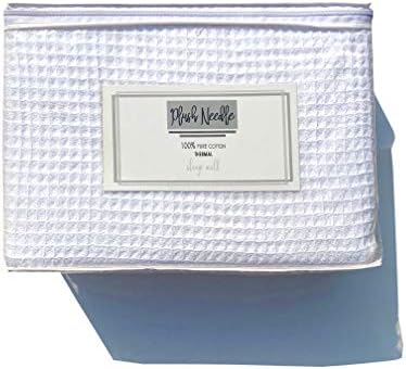 100% Soft Cotton Thermal Waffle Weave Throw Blankets - Size King