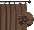 Pinch Pleat Curtains 84 Inches Long 2 Panels Set, Faux Linen Room
