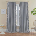 Blackout Curtain Living Room 2 Panels 63 inch Long, Thermal Insulated