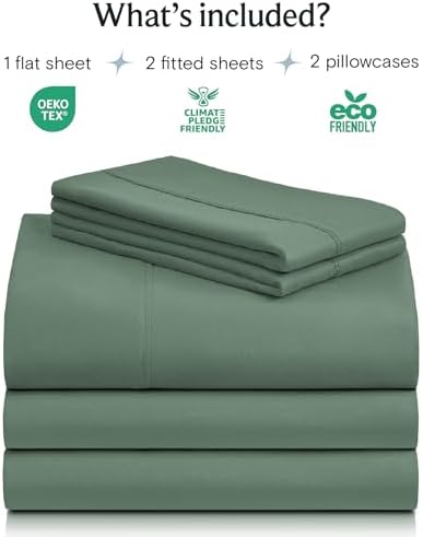 Split King Sheets for Adjustable Bed, Soft Deep Pocket Bed Sheets Set