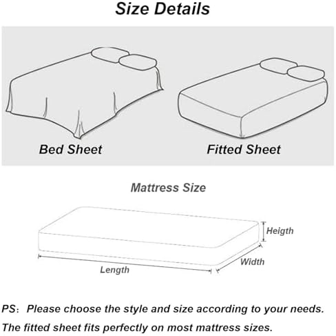 Full Size 4 PCS Duvet Cover Set, Polyester Sheet Set, Two Tone Solid