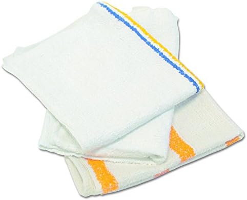 HOSPECO 53425BP Value Counter Cloth/Bar Mop, White, 14w x 17l