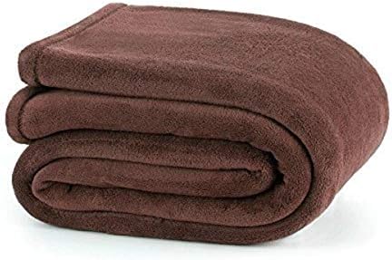 Martex Plush Twin Brown Blanket