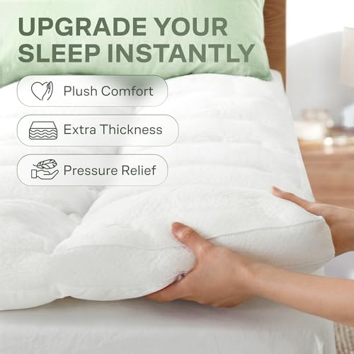 Extra-Thick Mattress Topper with 20" Deep Pocket - Queen Size