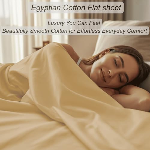 SS Rajput Premium 100% Egyptian Cotton Flat Sheet – 600 TC Luxury
