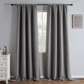 IGEMAEVE Blackout Curtains for Bedroom Light Grey 52" W x 96" L