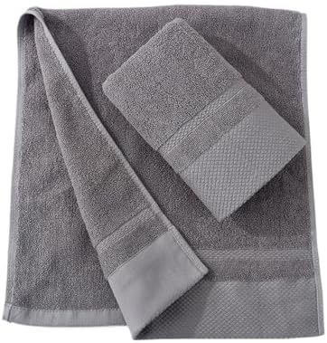 3 Pack Cotton Towels, Thick 40s Yarn Face Bath Towels, Absorbent &