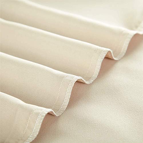 100% Soft Cotton Duvet Cover Set,with Zipper Closure 5 Piece -1 Duvet