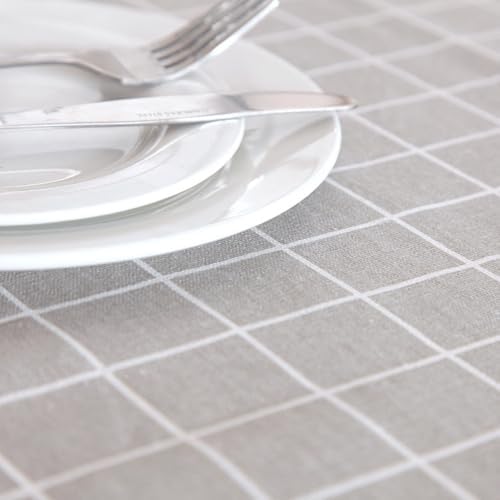 Rectangle Checkered Tablecloths for Indoor and Outdoor, Machine