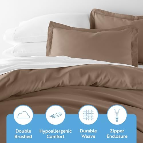 Linen Market Duvet Cover King Size (Taupe) - Experience Hotel-Like