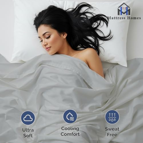 King Size Flat Sheets Only- Hotel Quality Luxury Single Wrinkle Free &