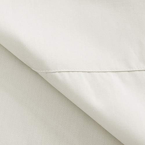 Twin Size Percale Bed Sheets, 200 Thread Count Cotton Polyester Blend