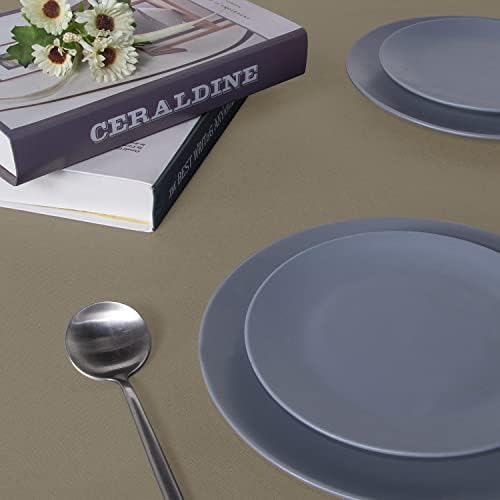sancua Rectangle Tablecloth, 70 x 90 Inch, Taupe