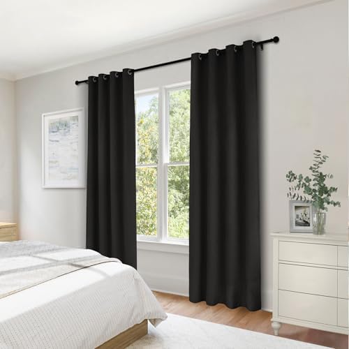 Frelement 120 inch Long Blackout Curtains for High Ceiling Loft Luxury