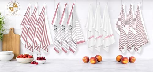 Set of 12 Cotton Kitchen Towels, Dish Cloths, Kitchen Washcloths