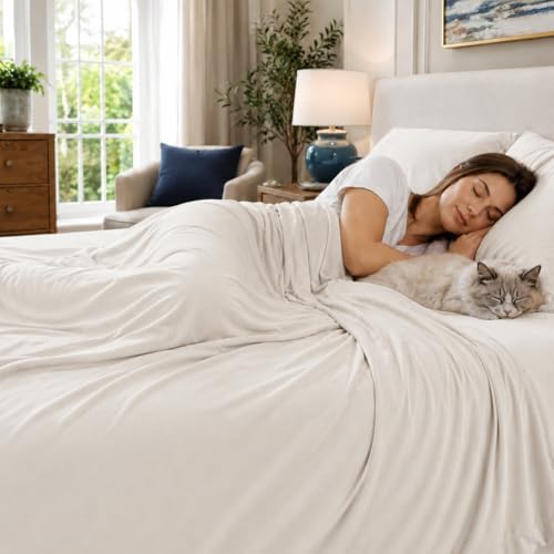 Double-Sided Cooling Comforter Queen Size, Ice Silk Summer Blanket