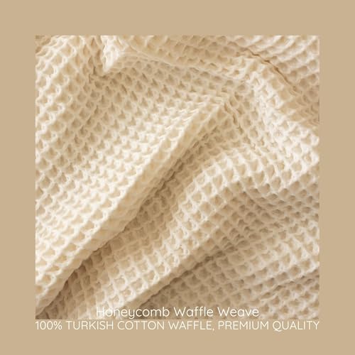 Waffle Blankets (Natural, California King 95x126 inch)