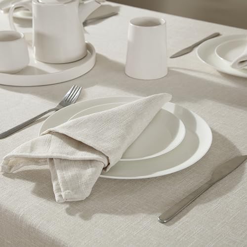Laura Ashley Harper Tablecloth, 60" x 102", Ivory